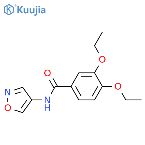 3,4-diethoxy-N-(1,2-oxazol-4-yl)benzamide structure