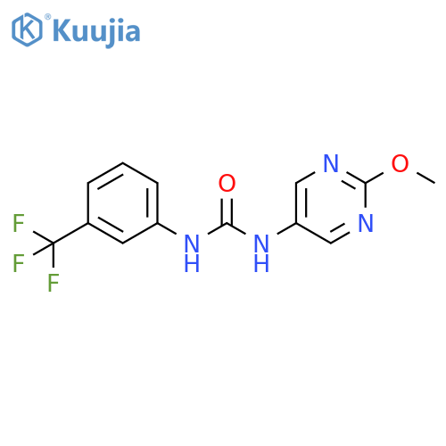 3-(2-methoxypyrimidin-5-yl)-1-[3-(trifluoromethyl)phenyl]urea structure