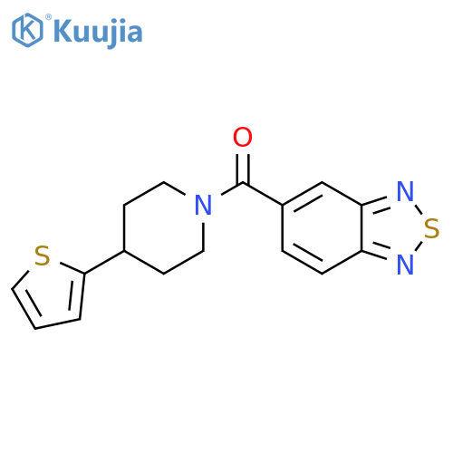 5-4-(thiophen-2-yl)piperidine-1-carbonyl-2,1,3-benzothiadiazole structure