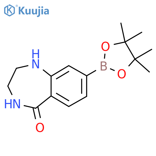 8-(4,4,5,5-tetramethyl-1,3,2-dioxaborolan-2-yl)-2,3,4,5-tetrahydro-1H-1,4-benzodiazepin-5-one structure