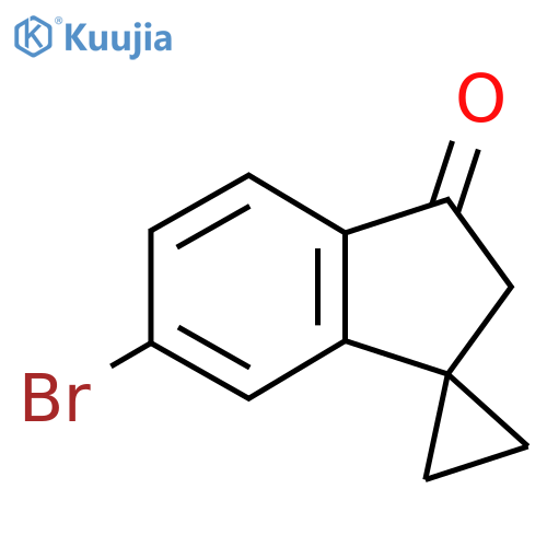 6'-bromo-2',3'-dihydrospirocyclopropane-1,1'-inden-3'-one structure