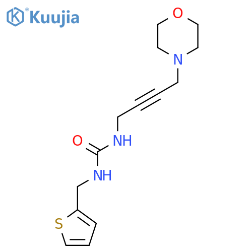 Urea, N-[4-(4-morpholinyl)-2-butyn-1-yl]-N'-(2-thienylmethyl)- structure