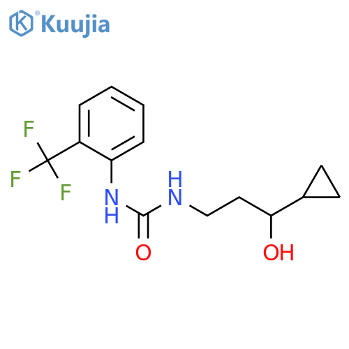 3-(3-cyclopropyl-3-hydroxypropyl)-1-2-(trifluoromethyl)phenylurea structure