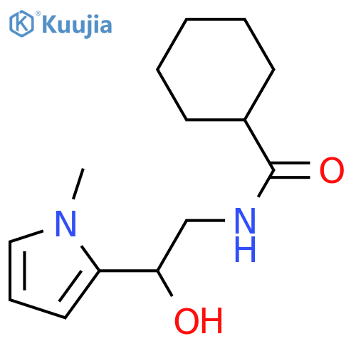 N-2-hydroxy-2-(1-methyl-1H-pyrrol-2-yl)ethylcyclohexanecarboxamide structure