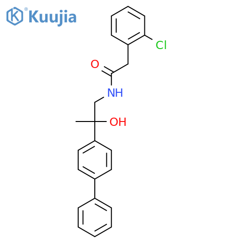 N-(2-{1,1'-biphenyl-4-yl}-2-hydroxypropyl)-2-(2-chlorophenyl)acetamide structure
