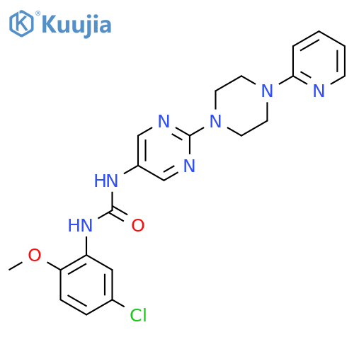1-(5-chloro-2-methoxyphenyl)-3-{2-4-(pyridin-2-yl)piperazin-1-ylpyrimidin-5-yl}urea structure