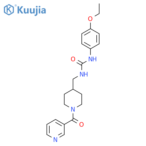 1-(4-ethoxyphenyl)-3-{[1-(pyridine-3-carbonyl)piperidin-4-yl]methyl}urea structure