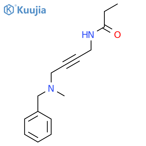 N-{4-benzyl(methyl)aminobut-2-yn-1-yl}propanamide structure