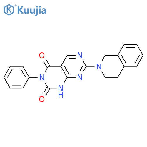 3-phenyl-7-(1,2,3,4-tetrahydroisoquinolin-2-yl)-1H,2H,3H,4H-1,3diazino4,5-dpyrimidine-2,4-dione structure