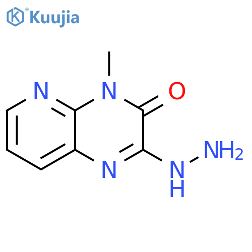 2-hydrazinyl-4-methyl-3H,4H-pyrido2,3-bpyrazin-3-one structure