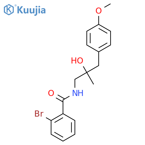 2-bromo-N-2-hydroxy-3-(4-methoxyphenyl)-2-methylpropylbenzamide structure