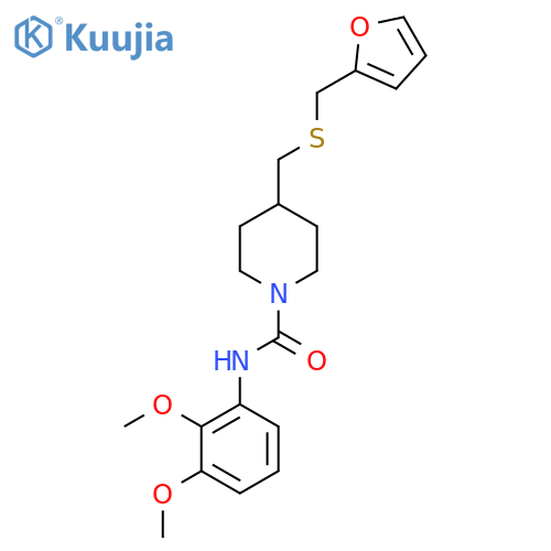 N-(2,3-dimethoxyphenyl)-4-({[(furan-2-yl)methyl]sulfanyl}methyl)piperidine-1-carboxamide structure