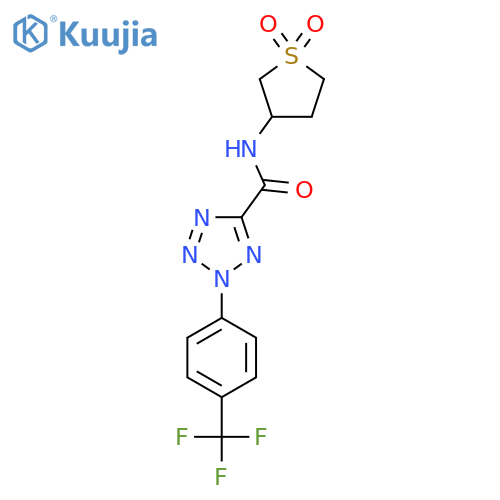 N-(1,1-dioxo-1lambda6-thiolan-3-yl)-2-4-(trifluoromethyl)phenyl-2H-1,2,3,4-tetrazole-5-carboxamide structure