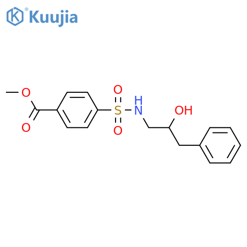 methyl 4-[(2-hydroxy-3-phenylpropyl)sulfamoyl]benzoate structure