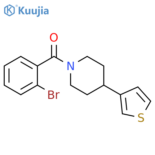 1-(2-bromobenzoyl)-4-(thiophen-3-yl)piperidine structure