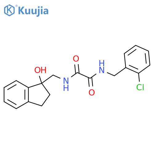 N'-(2-chlorophenyl)methyl-N-(1-hydroxy-2,3-dihydro-1H-inden-1-yl)methylethanediamide structure
