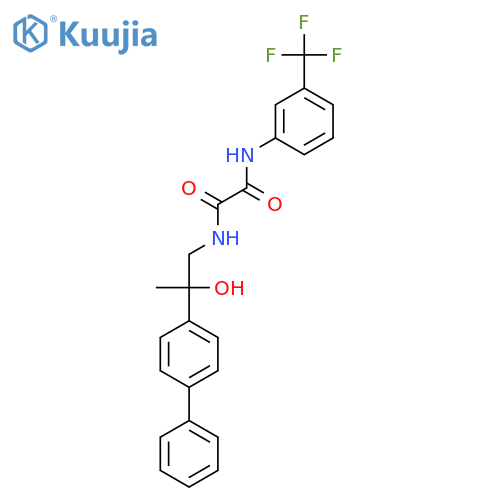 N'-(2-{1,1'-biphenyl-4-yl}-2-hydroxypropyl)-N-3-(trifluoromethyl)phenylethanediamide structure
