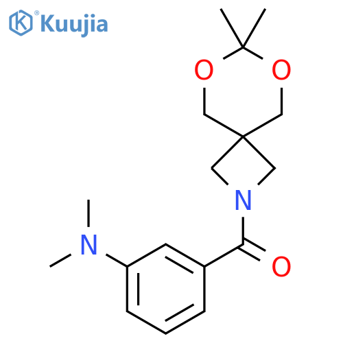 3-{7,7-dimethyl-6,8-dioxa-2-azaspiro3.5nonane-2-carbonyl}-N,N-dimethylaniline structure
