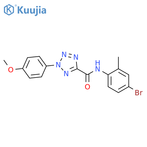 N-(4-bromo-2-methylphenyl)-2-(4-methoxyphenyl)-2H-1,2,3,4-tetrazole-5-carboxamide structure