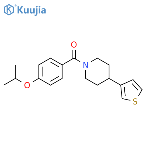 1-4-(propan-2-yloxy)benzoyl-4-(thiophen-3-yl)piperidine structure