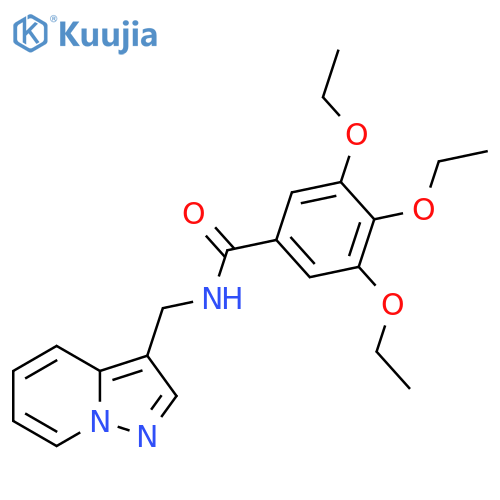 3,4,5-triethoxy-N-({pyrazolo1,5-apyridin-3-yl}methyl)benzamide structure