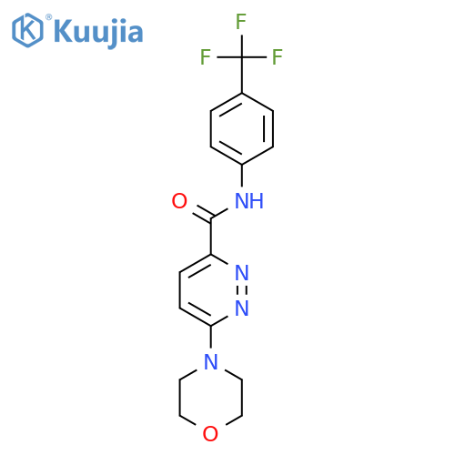 6-(morpholin-4-yl)-N-4-(trifluoromethyl)phenylpyridazine-3-carboxamide structure