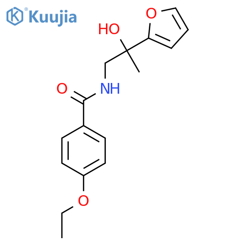 4-ethoxy-N-2-(furan-2-yl)-2-hydroxypropylbenzamide structure