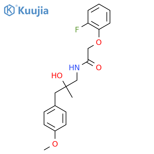 2-(2-fluorophenoxy)-N-2-hydroxy-3-(4-methoxyphenyl)-2-methylpropylacetamide structure