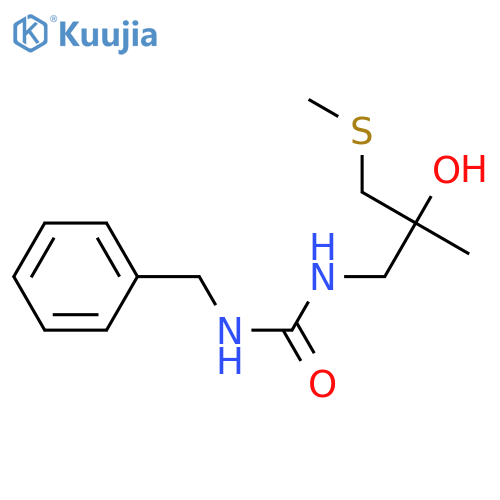 1-benzyl-3-[2-hydroxy-2-methyl-3-(methylsulfanyl)propyl]urea structure