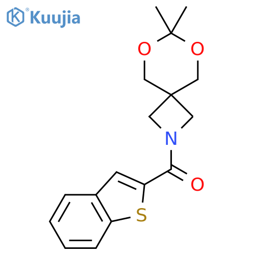 2-(1-benzothiophene-2-carbonyl)-7,7-dimethyl-6,8-dioxa-2-azaspiro3.5nonane structure