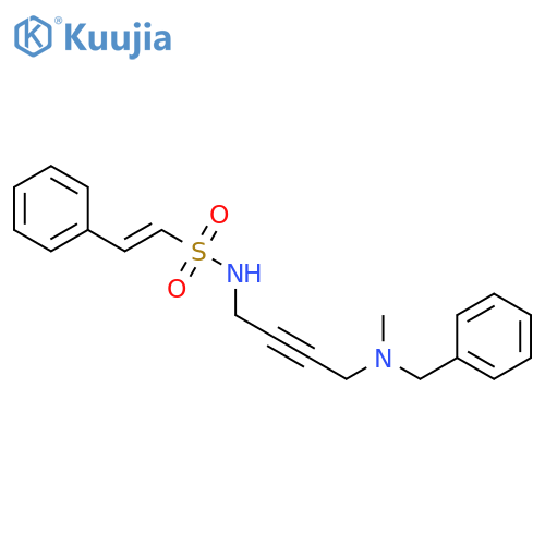 (E)-N-{4-[benzyl(methyl)amino]but-2-yn-1-yl}-2-phenylethene-1-sulfonamide structure