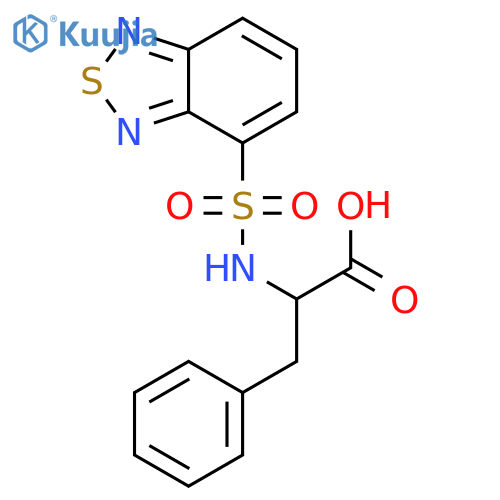 2-(2,1,3-Benzothiadiazol-4-ylsulfonyl)amino-3-phenylpropanoic acid structure
