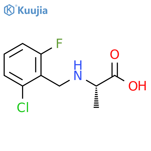 Alanine, N-[(2-chloro-6-fluorophenyl)methyl]- structure