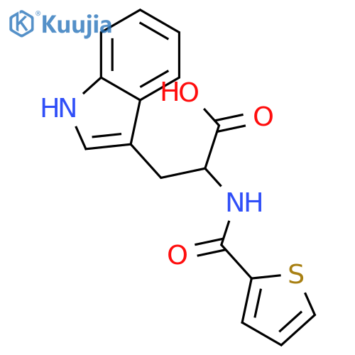 3-(1H-Indol-3-yl)-2-[(thiophene-2-carbonyl)-amino]-propionic acid structure