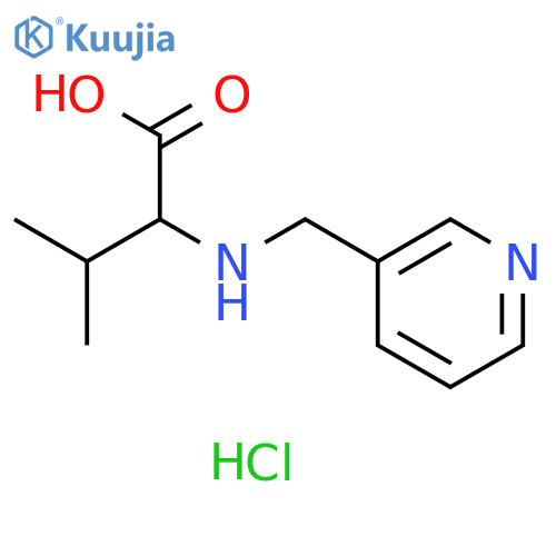 3-methyl-2-{[(pyridin-3-yl)methyl]amino}butanoic acid dihydrochloride structure