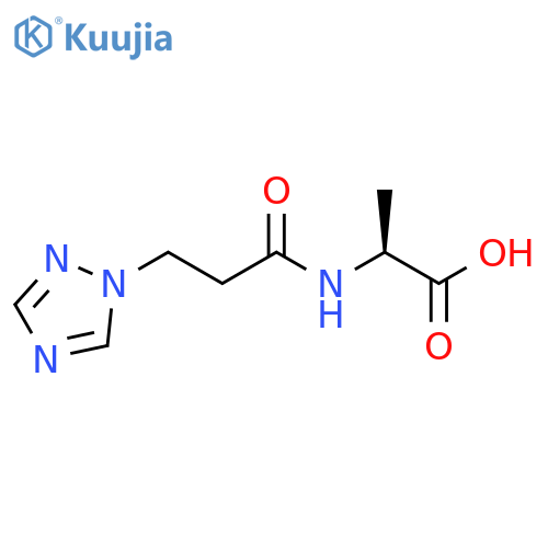 2-3-(1H-1,2,4-triazol-1-yl)propanamidopropanoic acid structure