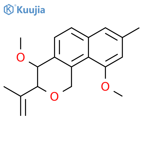 (3S,4S)-4,10-dimethoxy-8-methyl-3-(prop-1-en-2-yl)-3,4-dihydro-1H-benzo[h]isochromene structure