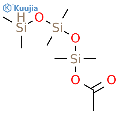 1,1,3,3,5,5-Hexamethyltrisiloxanyl acetate structure