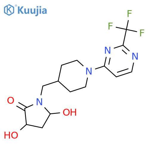 2-Pyrrolidinone,3,5-dihydroxy-1-[[1-[2-(trifluoromethyl)-4-pyrimidinyl]-4-piperidinyl]methyl]- structure