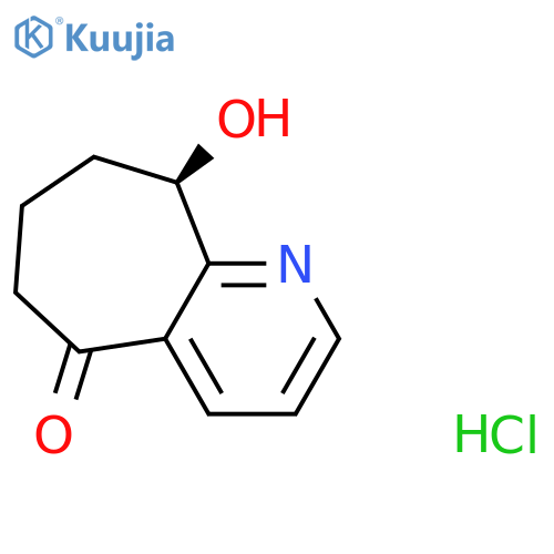 (R)-9-Hydroxy-6,7,8,9-tetrahydro-5H-cyclohepta[b]pyridin-5-one hydrochloride structure