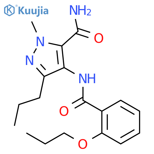3-5-(Aminocarbonyl)-1-methyl-3-propyl-1H-pyrazol-4-ylaminocarbonyl-4-propoxybenzene structure