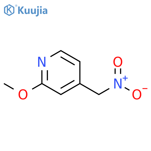 2-methoxy-4-(nitromethyl)pyridine structure