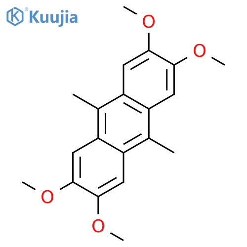 2,3,6,7-Tetramethoxy-9,10-dimethylanthracene structure