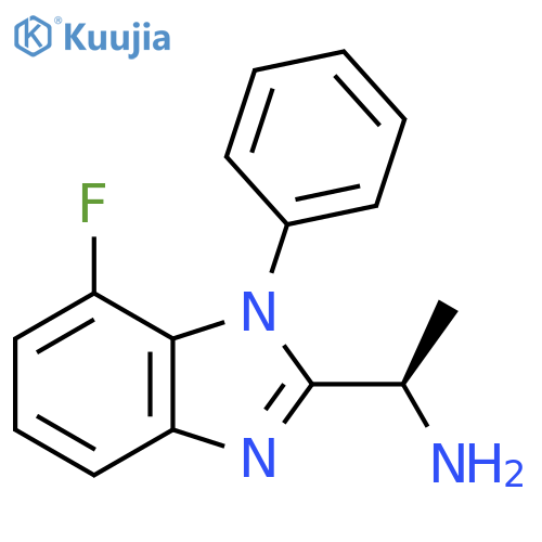(R)-1-(7-Fluoro-1-phenyl-1H-benzo[D]imidazol-2-YL)ethanamine structure