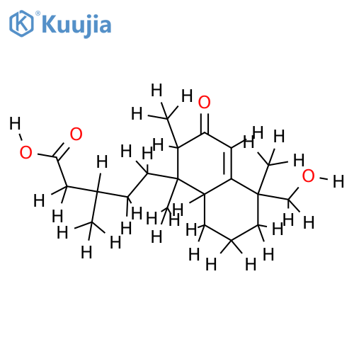18-hydroxy-7-oxo-friedolabd-5-en-15-oic acid structure