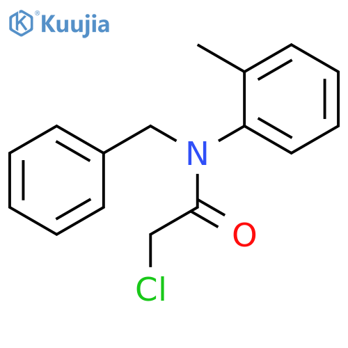Acetamide, 2-chloro-N-(2-methylphenyl)-N-(phenylmethyl)- structure