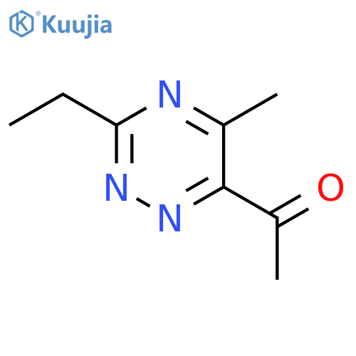 Ethanone,1-(3-ethyl-5-methyl-1,2,4-triazin-6-yl)- structure