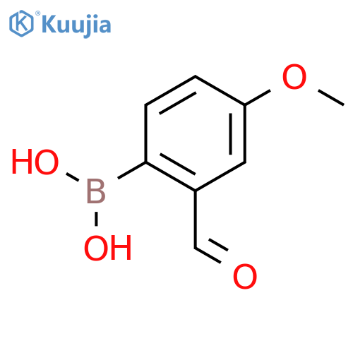 2-Formyl-4-methoxyphenylboronic acid structure