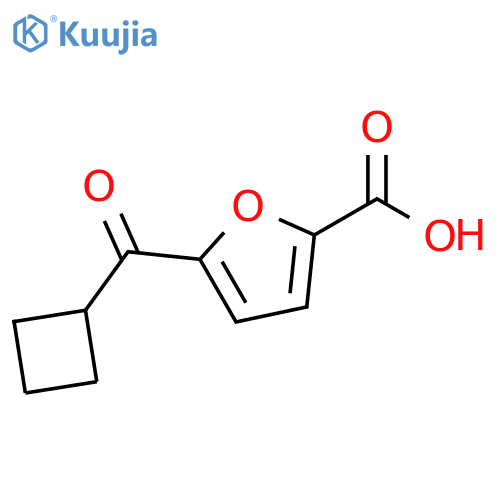 5-Cyclobutanecarbonyl-furan-2-carboxylic acid structure