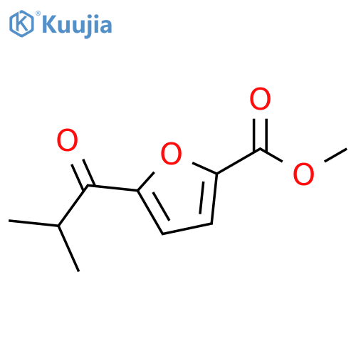 5-Isobutyryl-furan-2-carboxylic acid methyl ester structure